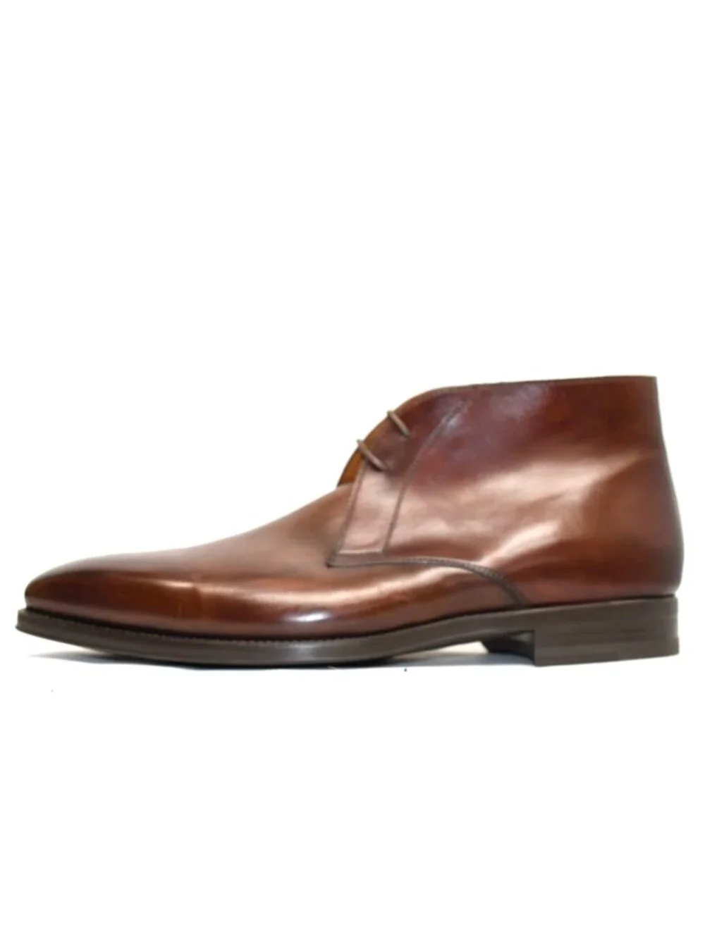 New! Magnanni Men Smooth Leather Chukka Boot Cognac Brown 13 US 24198 DD537 46